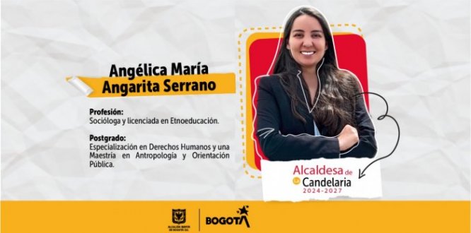Angélica María Angarita Serrano, Alcaldesa local de La Candelaria Angélica María Angarita Serrano, Alcaldesa local de La Candelaria