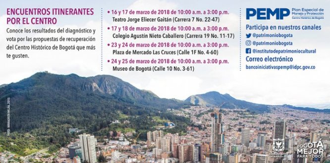 Encuentros itinerantes en el Centro